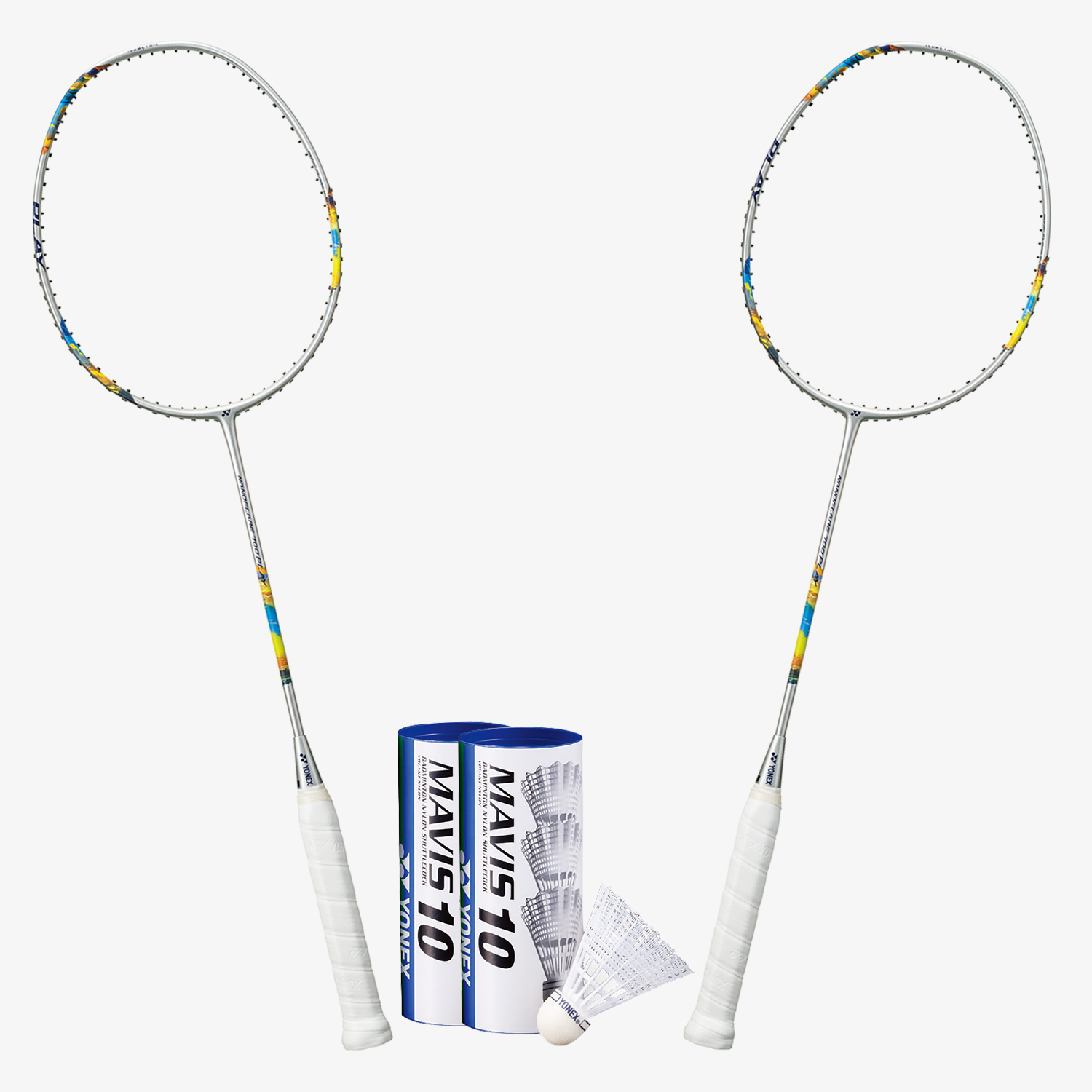 Yonex Nanoflarae 700 Play Combo Set (Silver/Sky Blue)