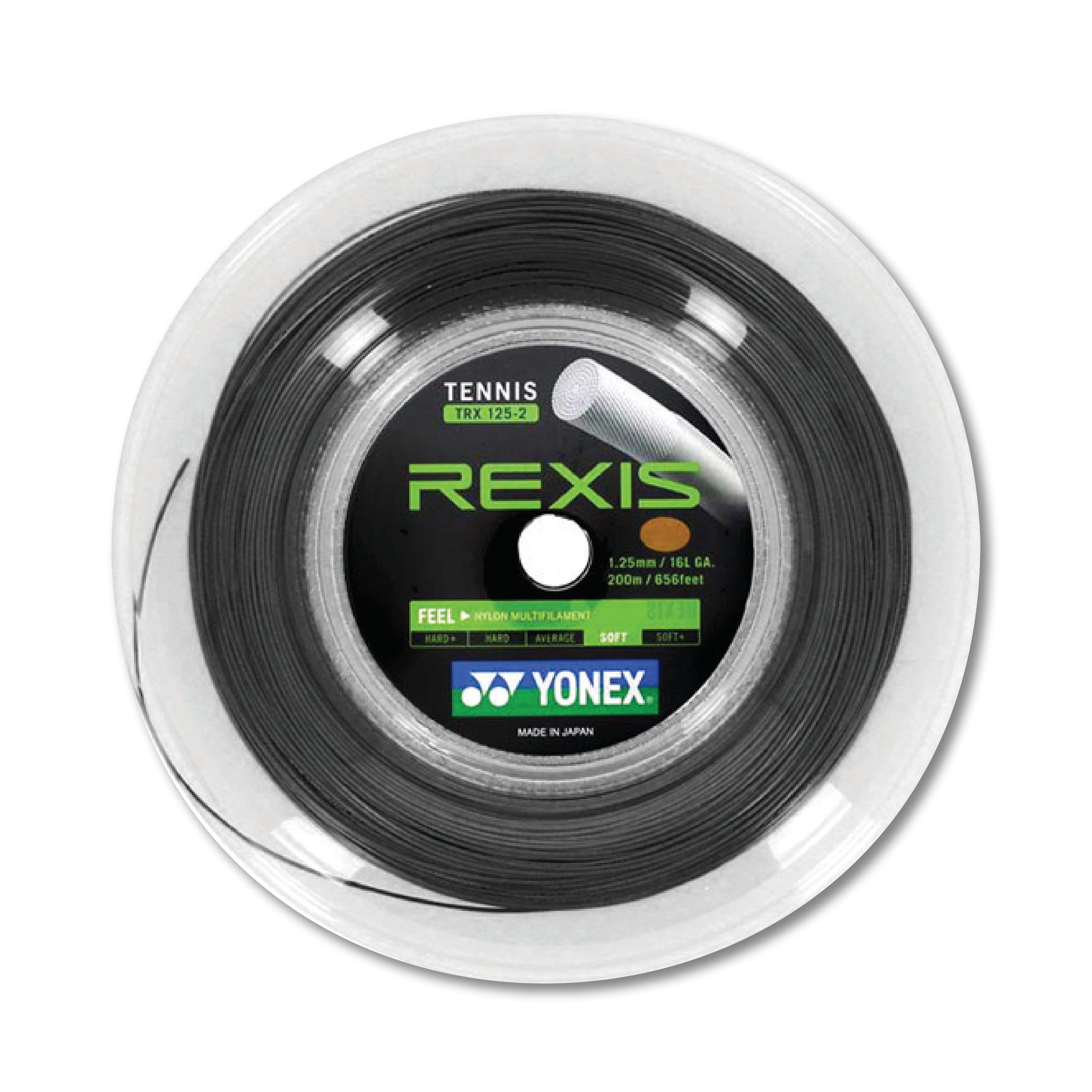 Yonex Rexis 125 Tennis String Reel 200m - 16L (Black)