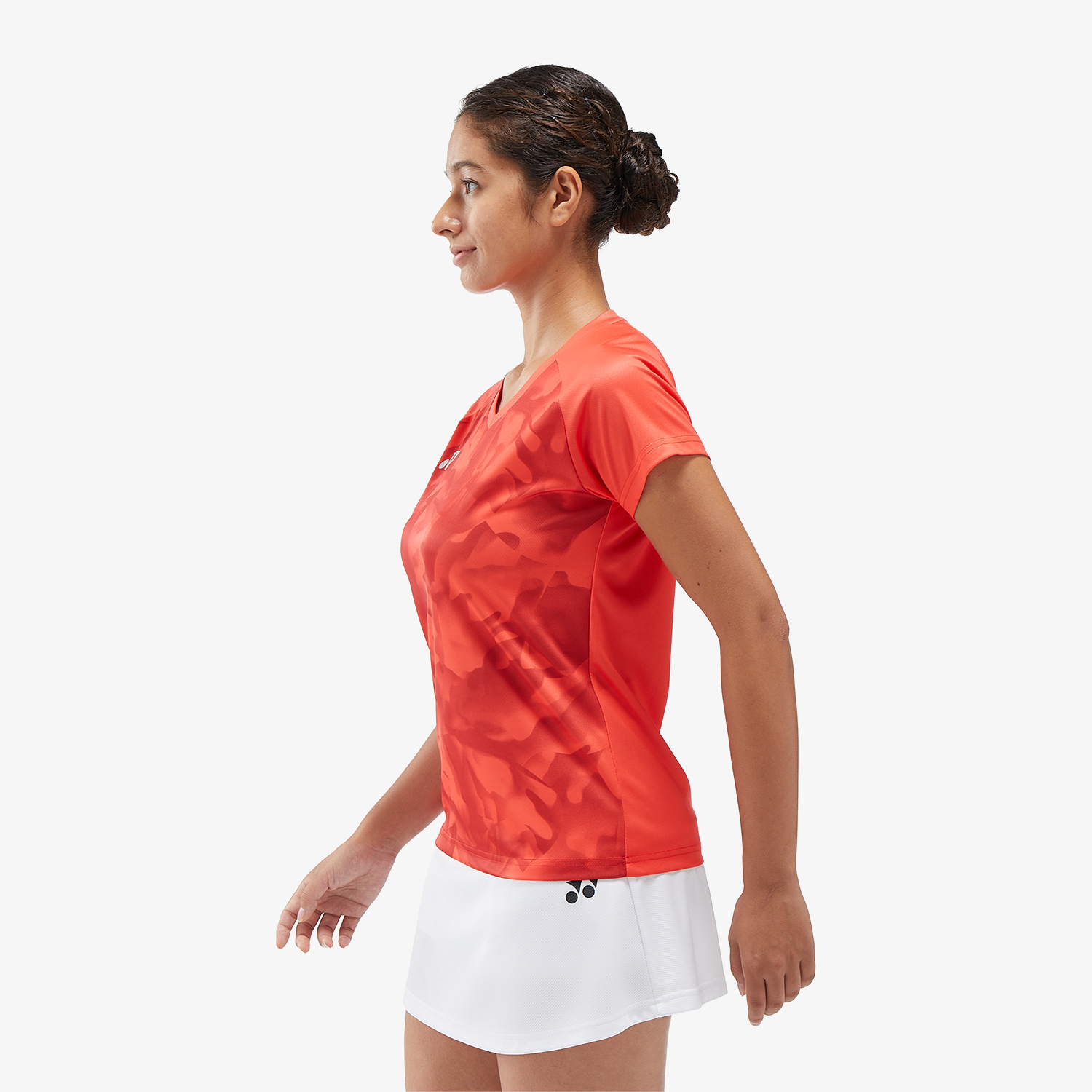Yonex Women's Crew Neck Shirts YW0033 (Pearl Red)