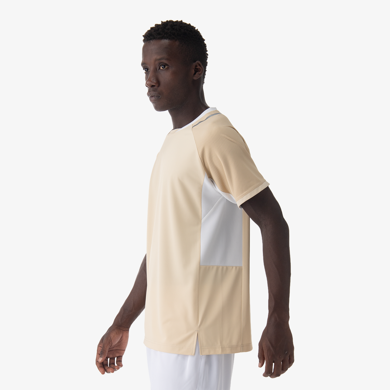 Yonex Men's Crew Neck Shirt 10633 (Ice Beige)