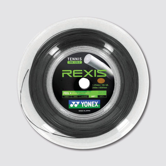 Yonex Rexis 125 Tennis String Reel 200m - 16L (Black)