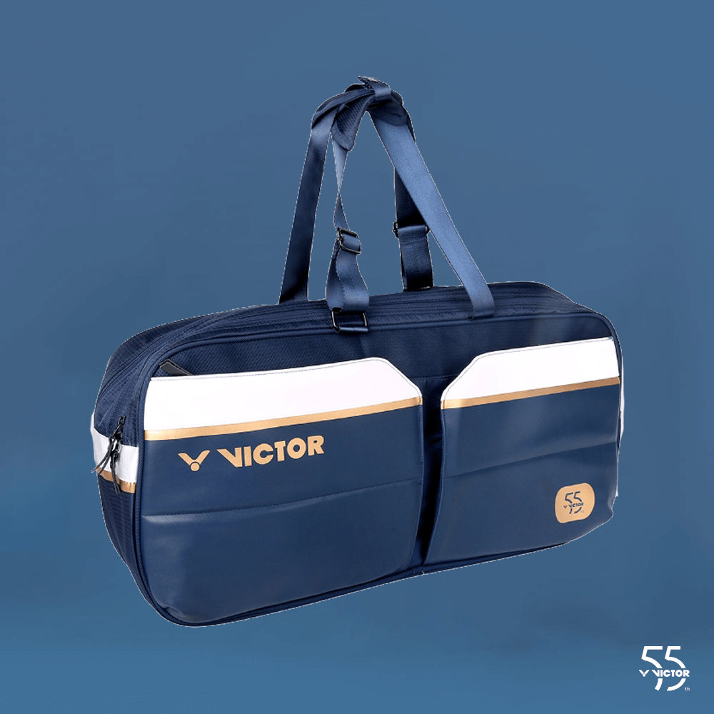 Victor 55th Anniversary Edition Bag  BR9612  Badminton Tennis Racket 6pk Bag (Blue)