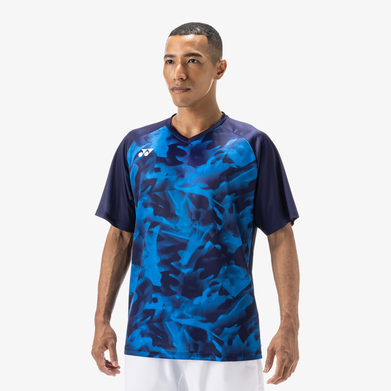 Yonex Men's Crew Neck Shirts YM0033 (Navy Blue)