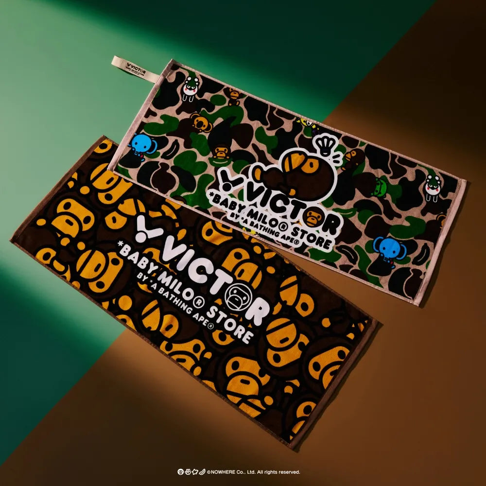 Victor x Baby Milo Store Towel TW513BM-W (Ape Camo) – JoyBadminton Victor x Baby Milo Store Towel TW513BM-W (Ape Camo) – JoyBadminton