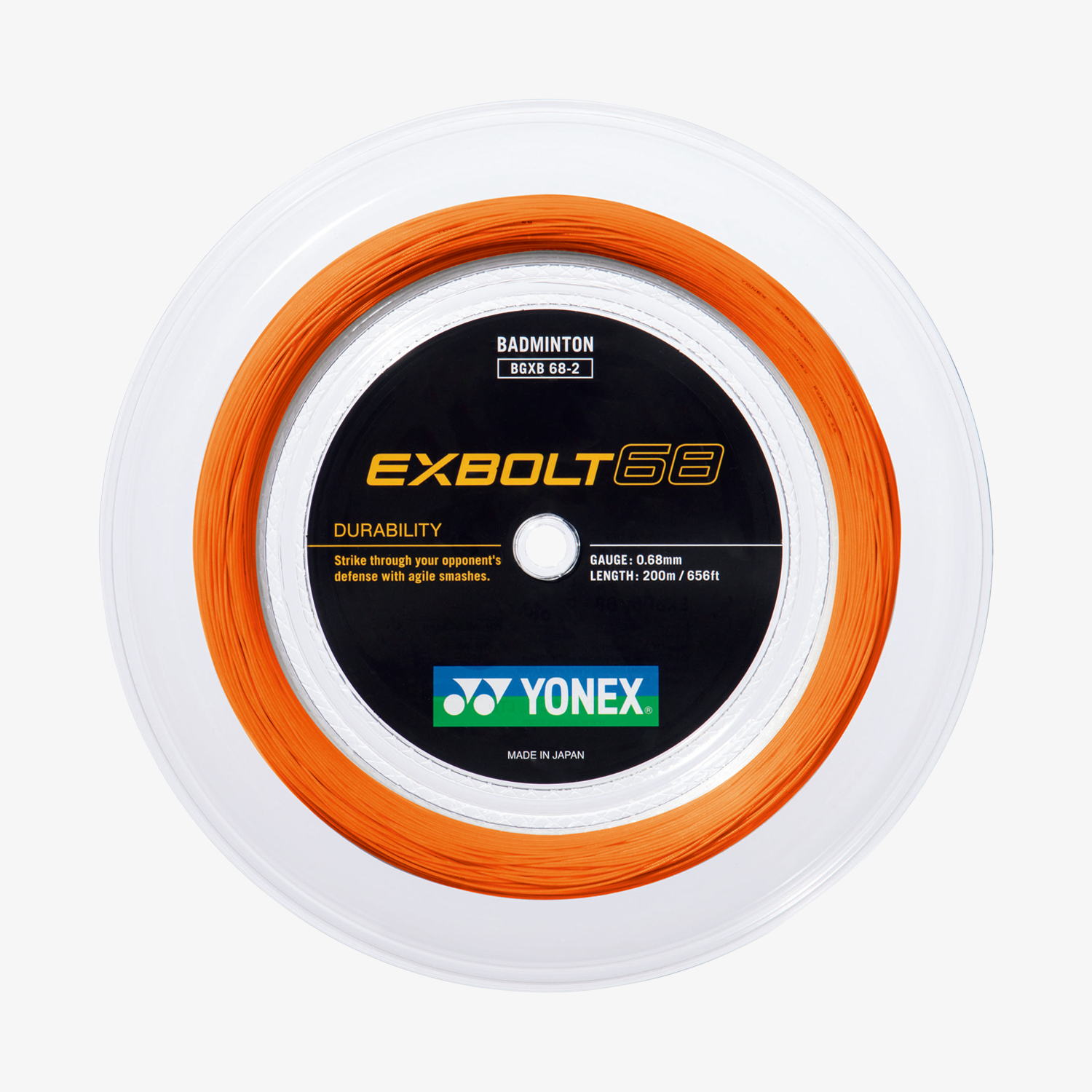 Yonex Exbolt 68 200m Badminton String (Flash Orange)