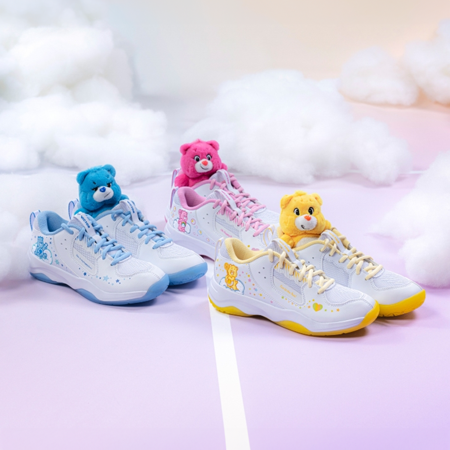 Victor x Care Bears Court Shoes A-CBC AE (White/Bright Yellow)