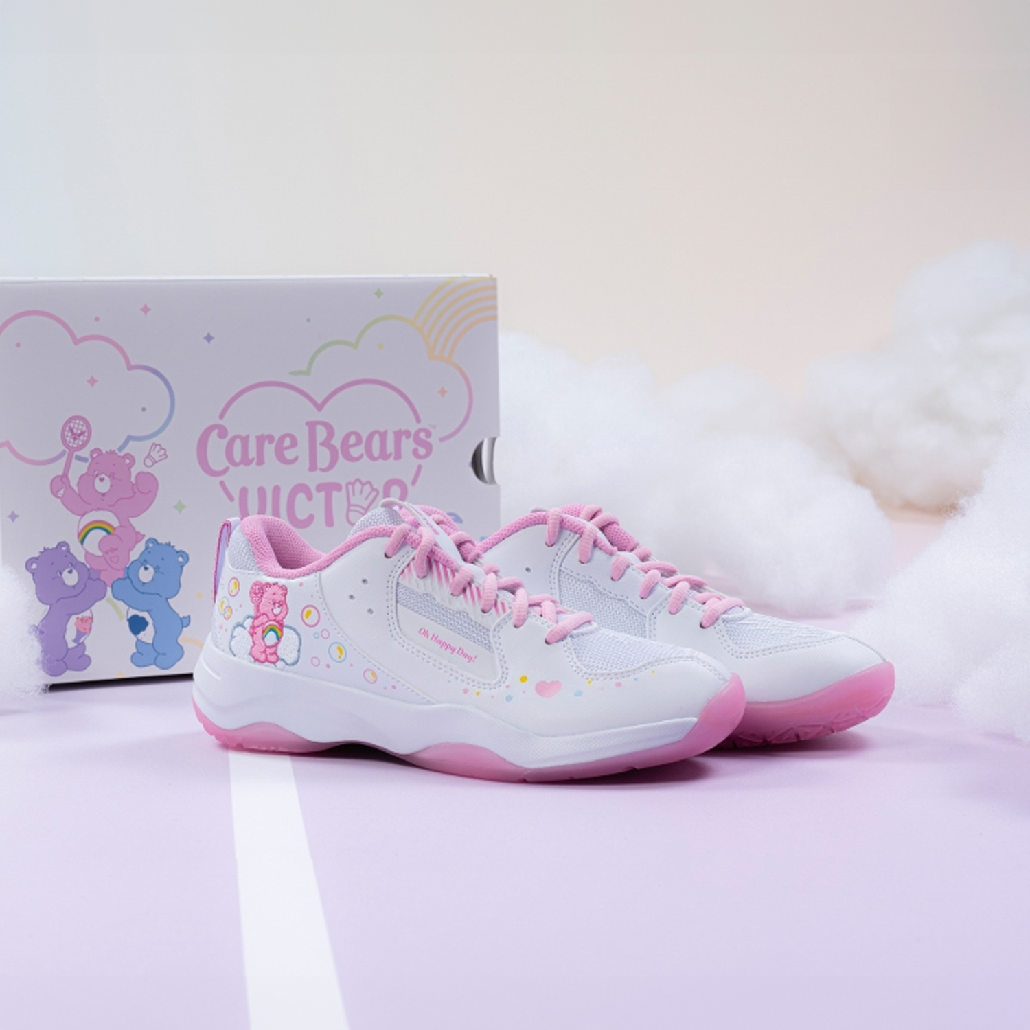 Victor x Care Bears Court Shoes A-CBC AI (White/Pink)