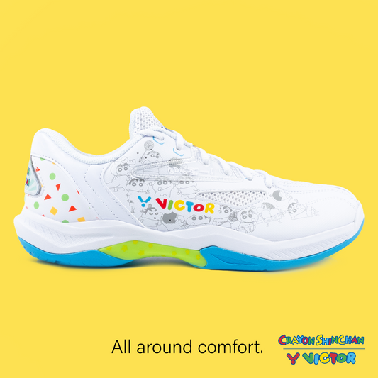 Victor x Crayon Shin Chan Badminton Shoes A39CS-A (Bright White) 