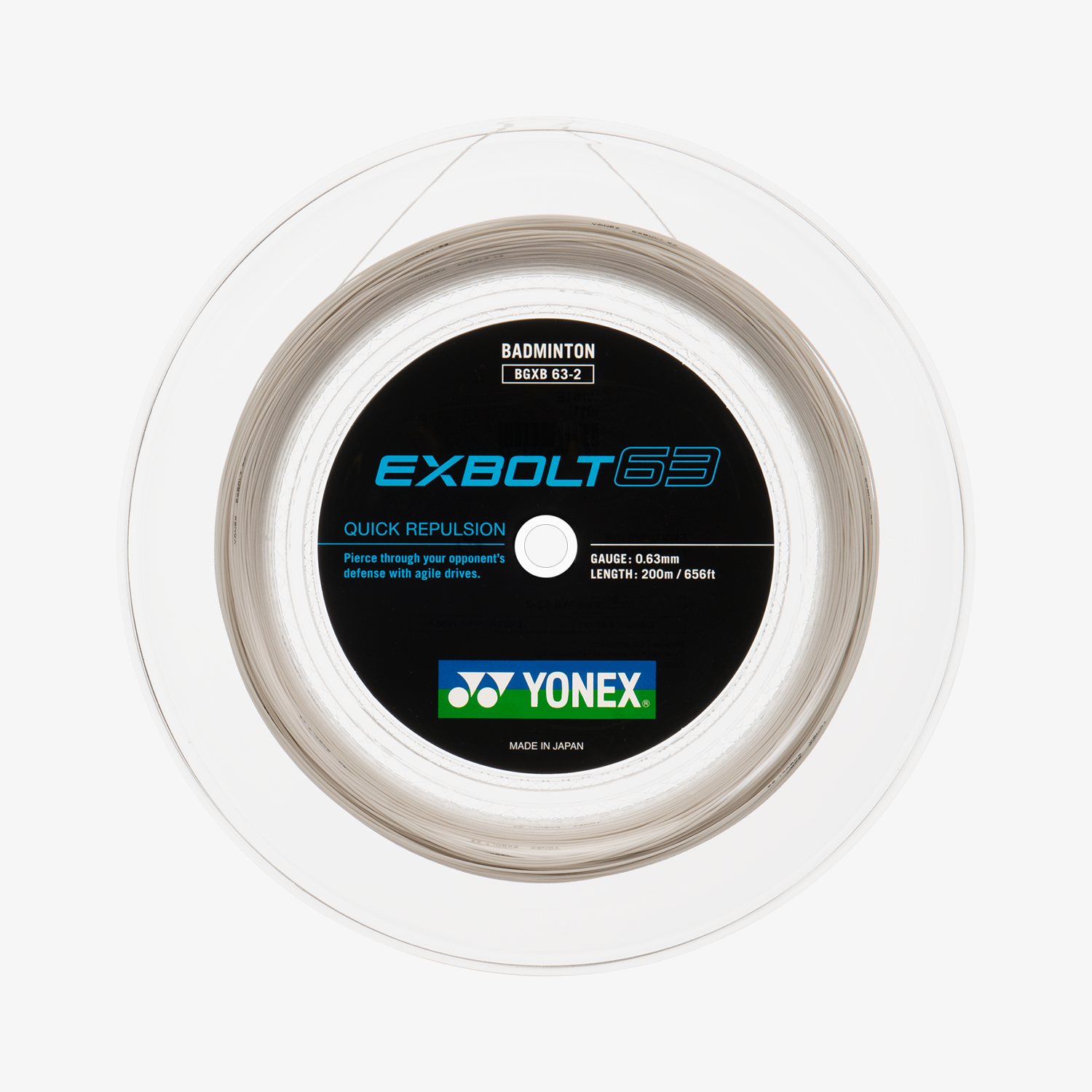 Yonex Exbolt 63 200m Badminton String (Light Pink)