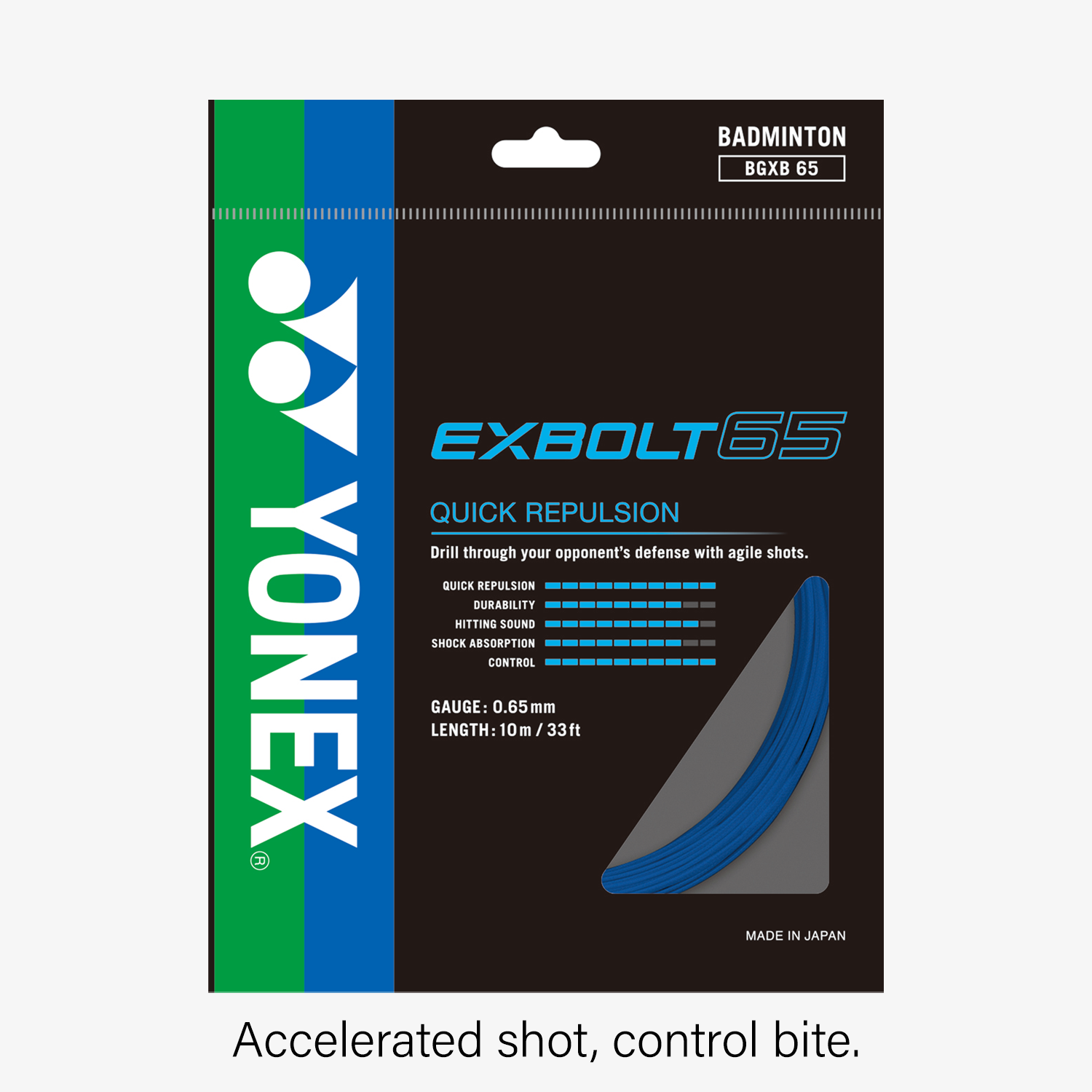 Yonex Exbolt 65 200m Badminton String (Blue)