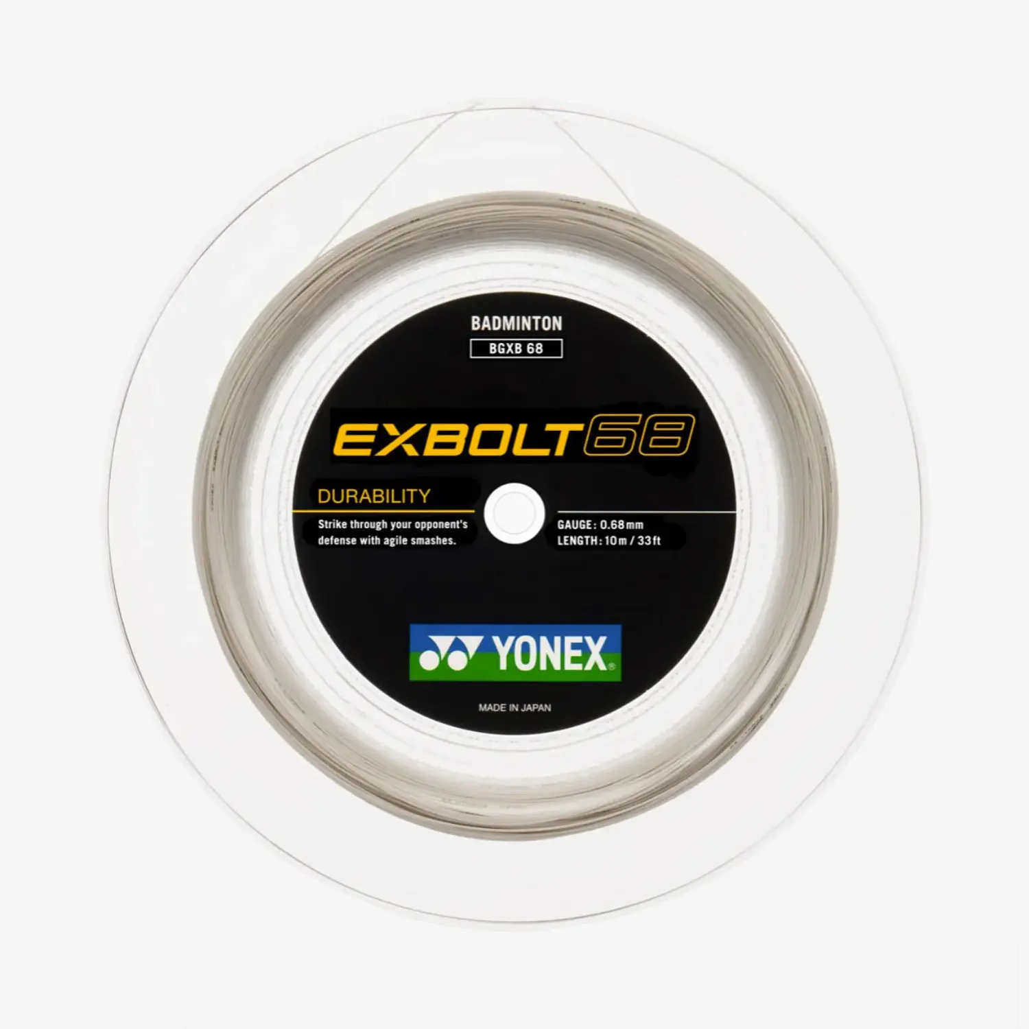 Yonex Exbolt 68 200m Badminton String (Lime Green)