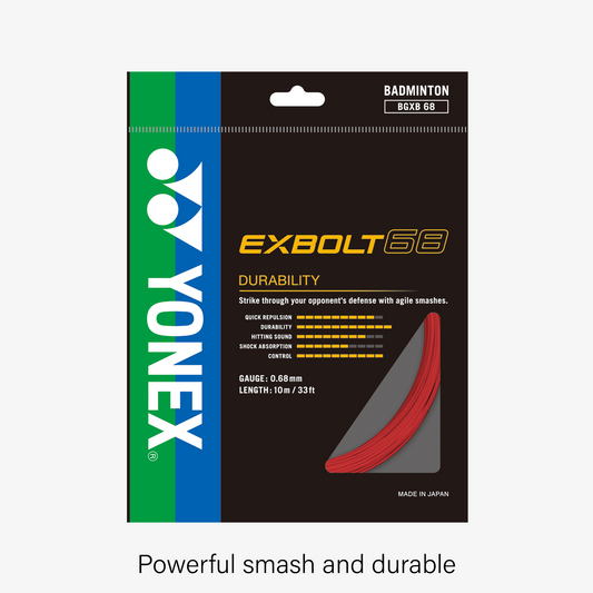 Yonex Exbolt 68 200m Badminton String (Flash Red)