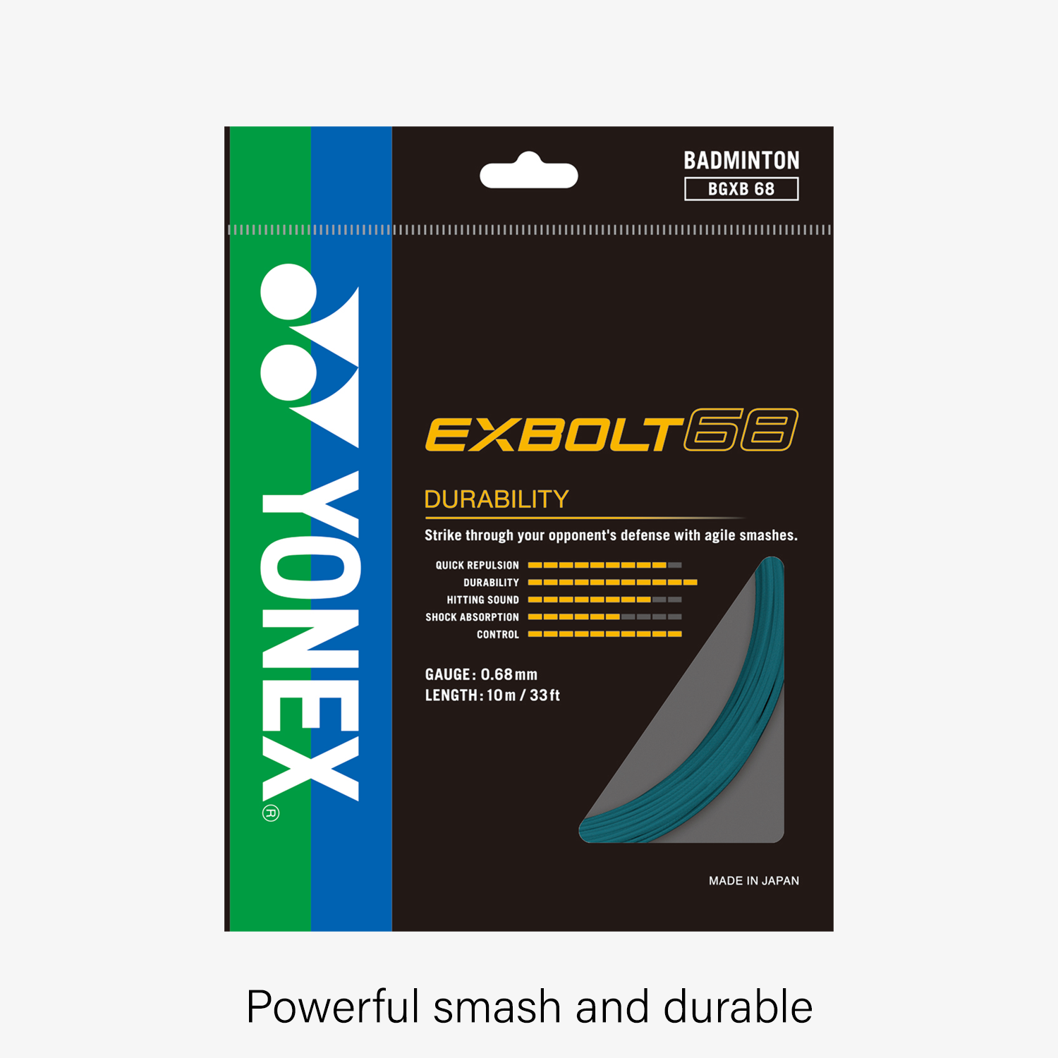 Yonex Exbolt 68 200m Badminton String (Turquoise)