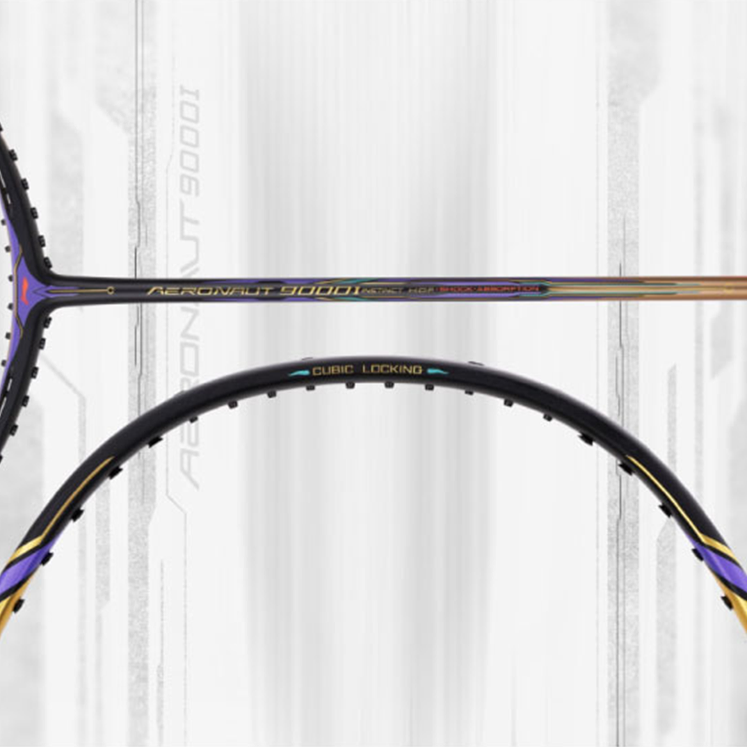 Li-Ning Aeronaut 9000 I (Black/Gold) – JoyBadminton Li-Ning Aeronaut 9000 I (Black/Gold) – JoyBadminton