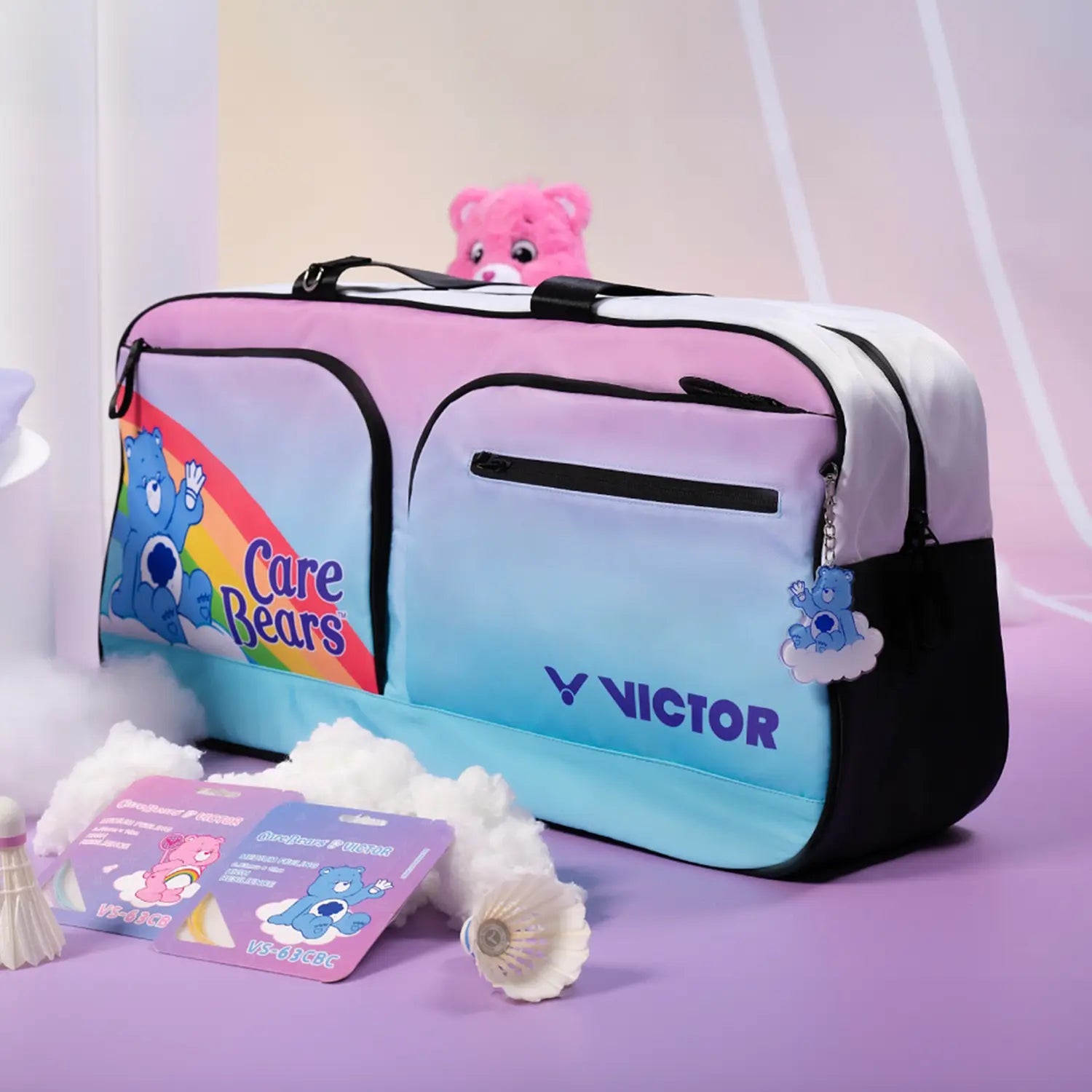 VICTOR X Care Bears Rectangular Racket Bag BR5625CBC IM (Chalk Pink/ Aquarius) 