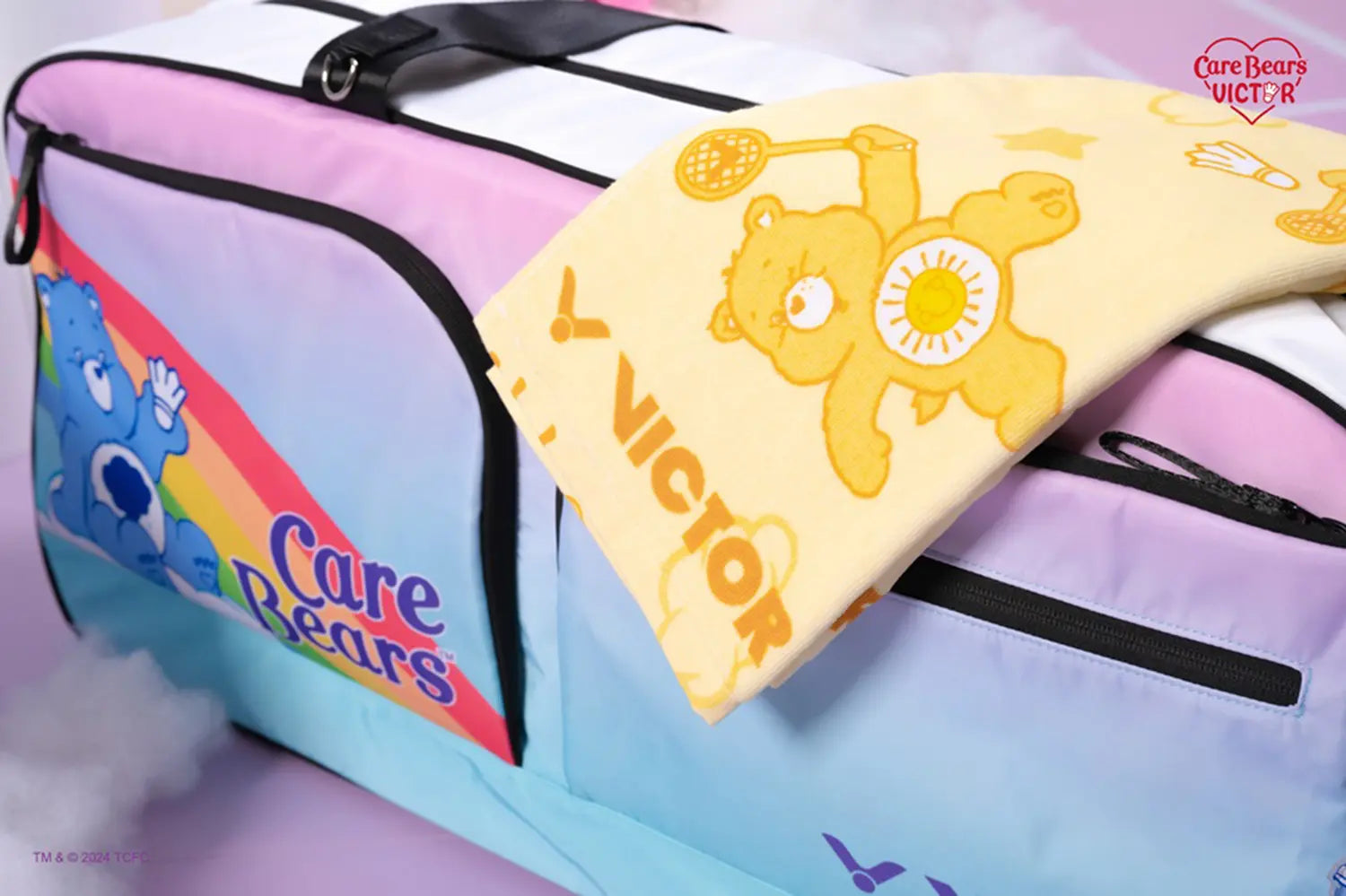 VICTOR X Care Bears Rectangular Racket Bag BR5625CBC IM (Chalk Pink/ Aquarius) 