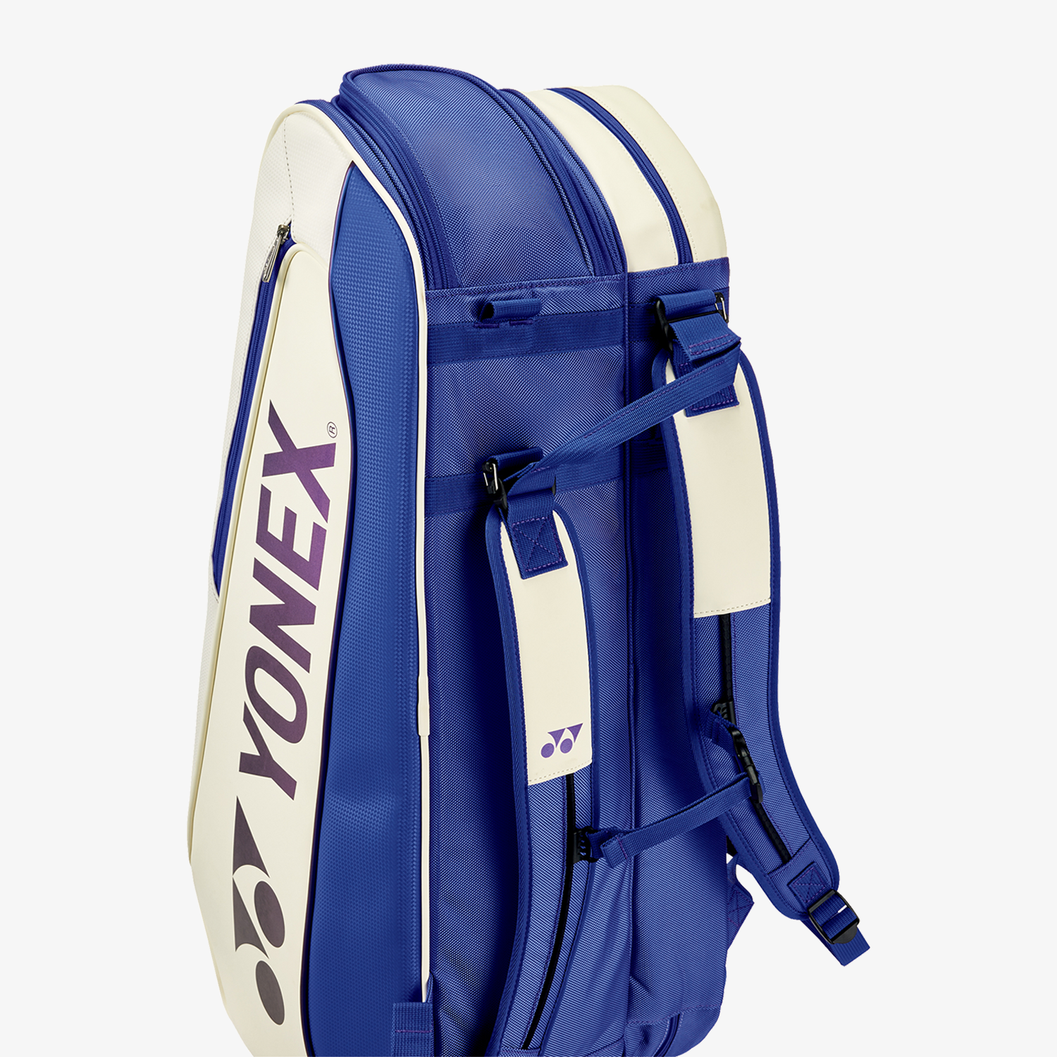 Yonex BAG02526WDB Expert Racket Bag 6pcs (White/Deep Blue)