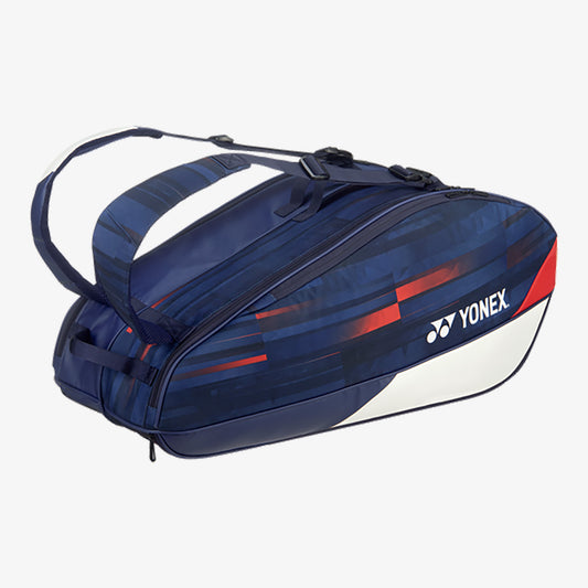 Yonex BAG26PALDWNR (White / Navy / Red) Limited Pro Badminton Tennis Racket 6pk Bag