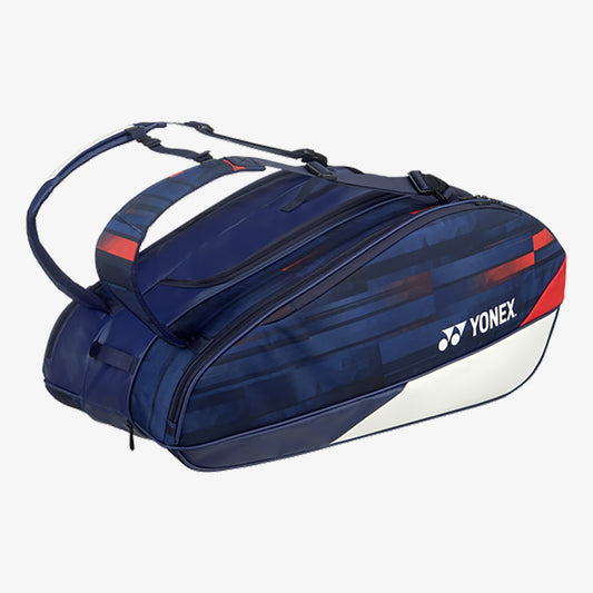 Yonex BAG29PALDWNR (White / Navy / Red) 9pk Limited Pro Badminton Tennis Racket Bag
