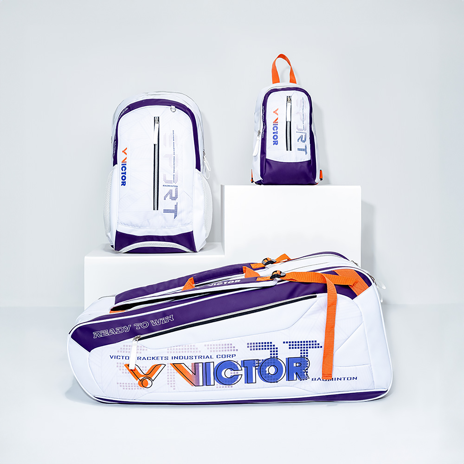 Victor BG5923-AJ Sling Bag (Bright White/Medium Purple)