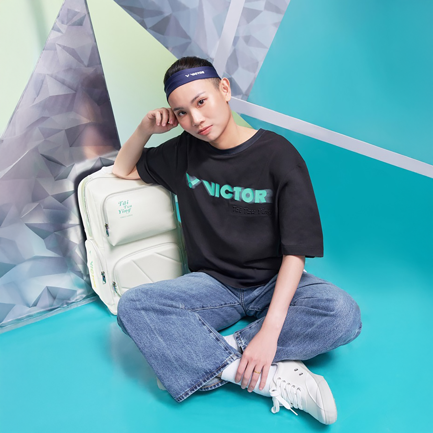 Victor Tai Tzu Ying Backpack BR5033TTY-AR (Bright White/ Cockatoo Green)