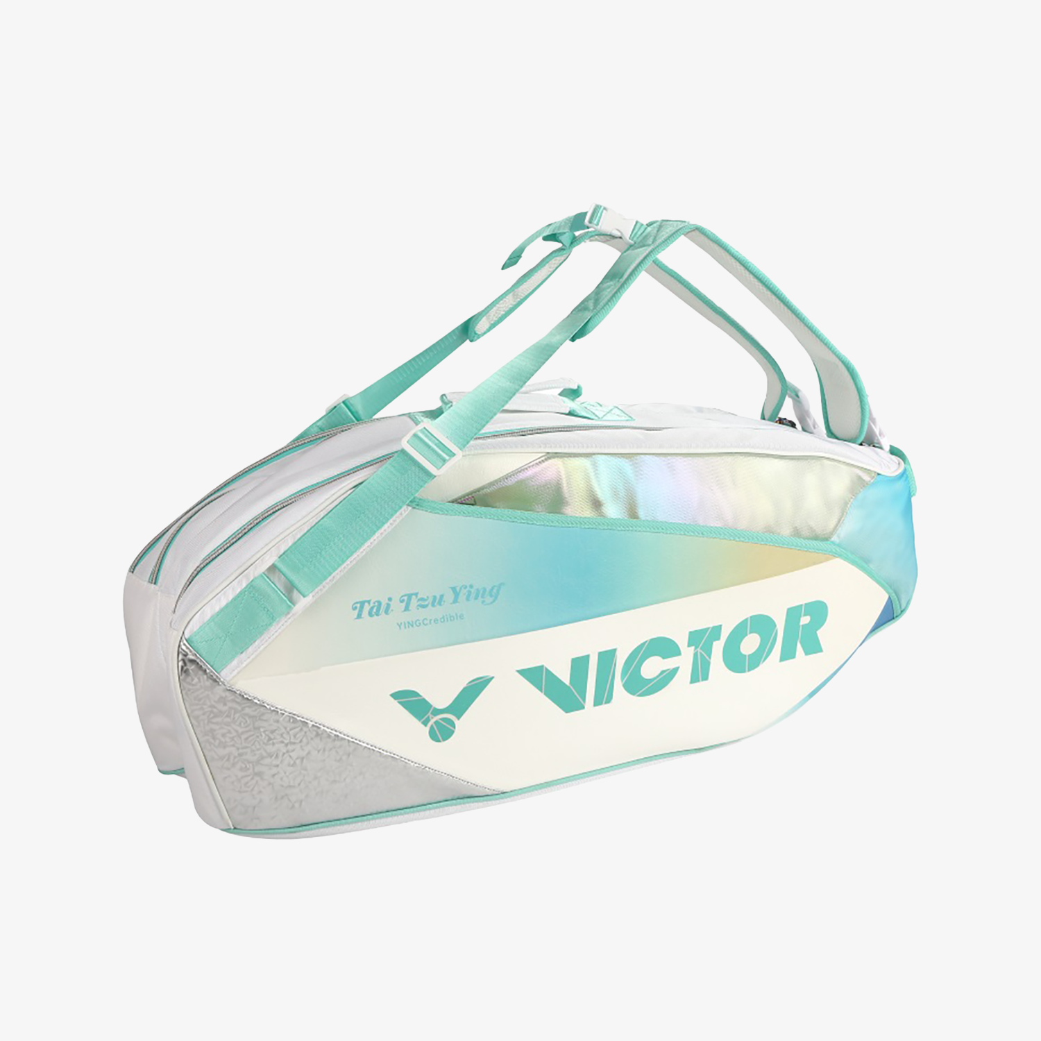Victor Tai Tzu Ying 6 Piece Racket Bag BR5233TTY AR (Bright White/ Cockatoo Green)