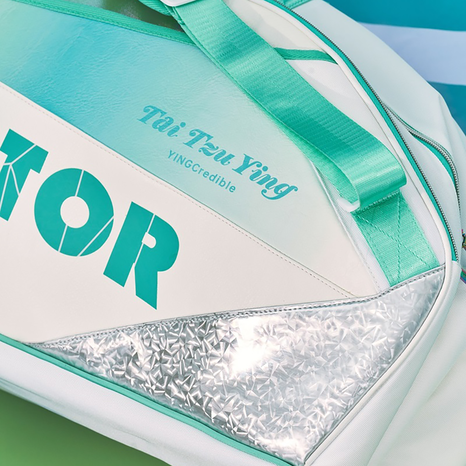 Victor Tai Tzu Ying 6 Piece Racket Bag BR5233TTY AR (Bright White/ Cockatoo Green)