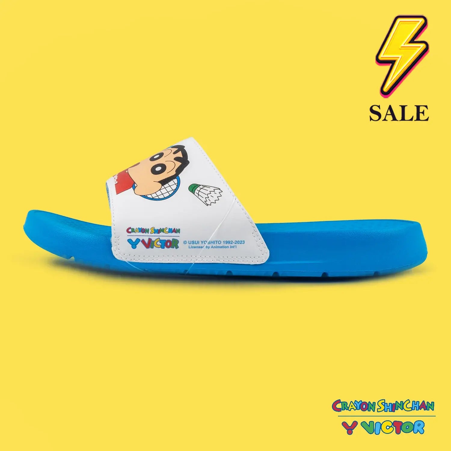 Victor x Crayon Shin Chan Slippers 008CS-FA (White/Blue) 