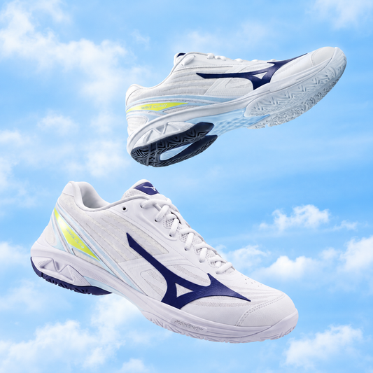 Mizuno Wave Claw 4 Wide Shoe (White/Blue)
