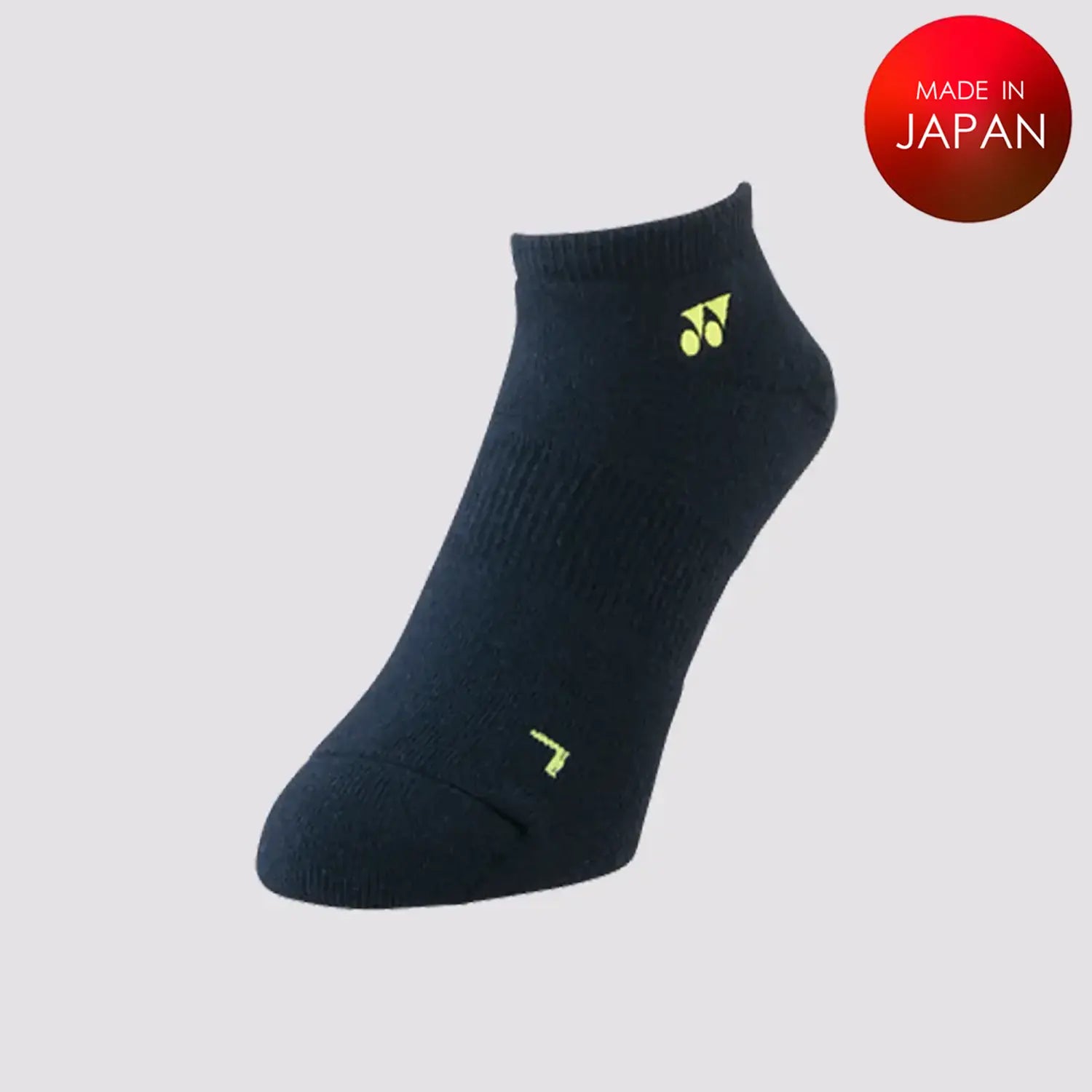 Yonex Men's Sports Socks 19121 (Navy / Citrus Green) 