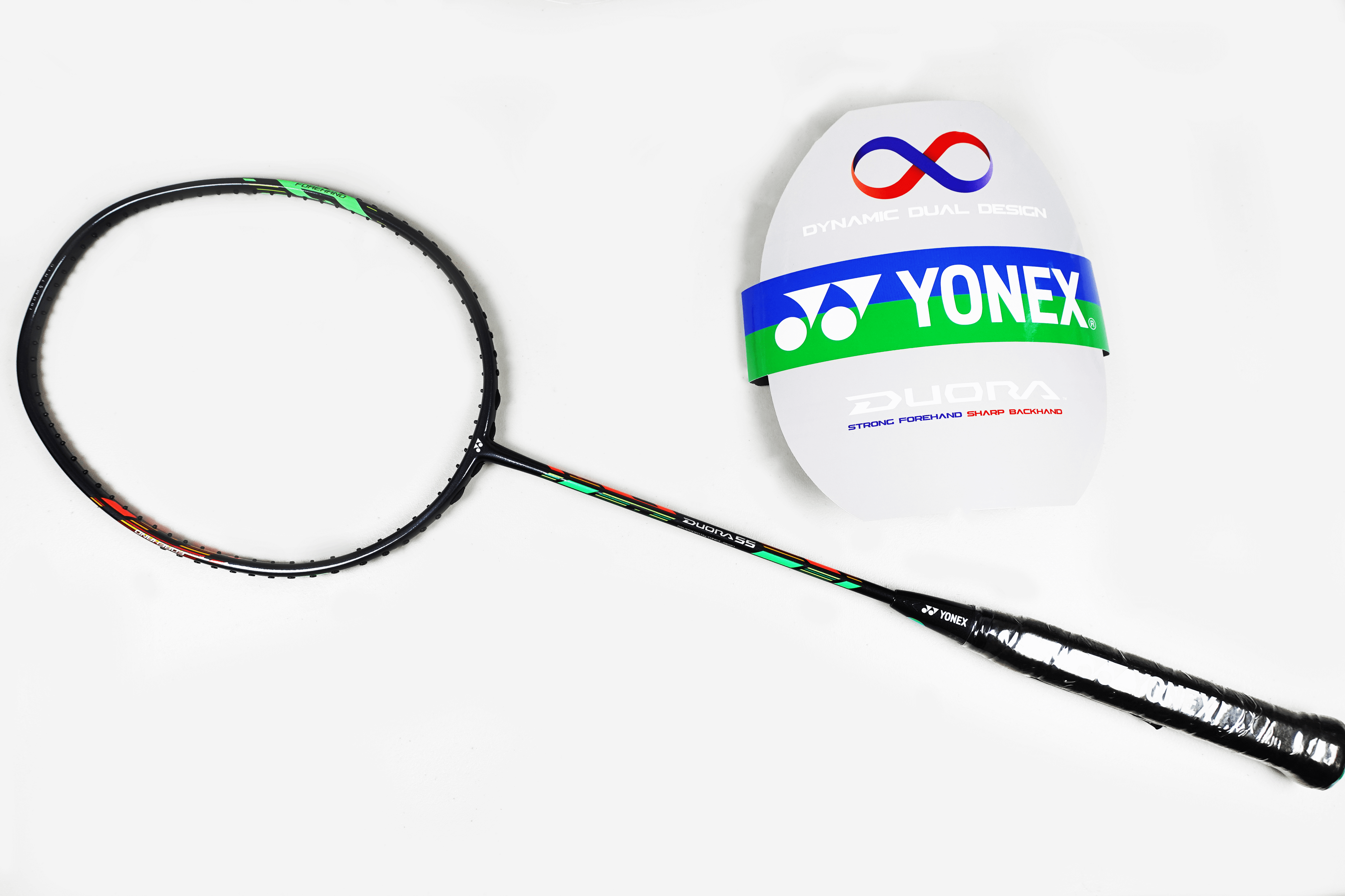 Yonex Duora 55 (Dark Grey) Strung (BG65-24lbs) 