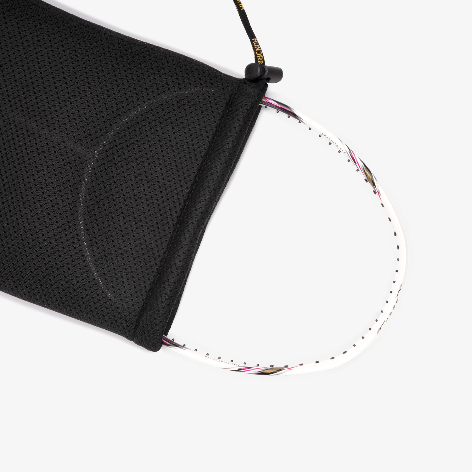 Hundred Drawstring Racket Bag (Black)