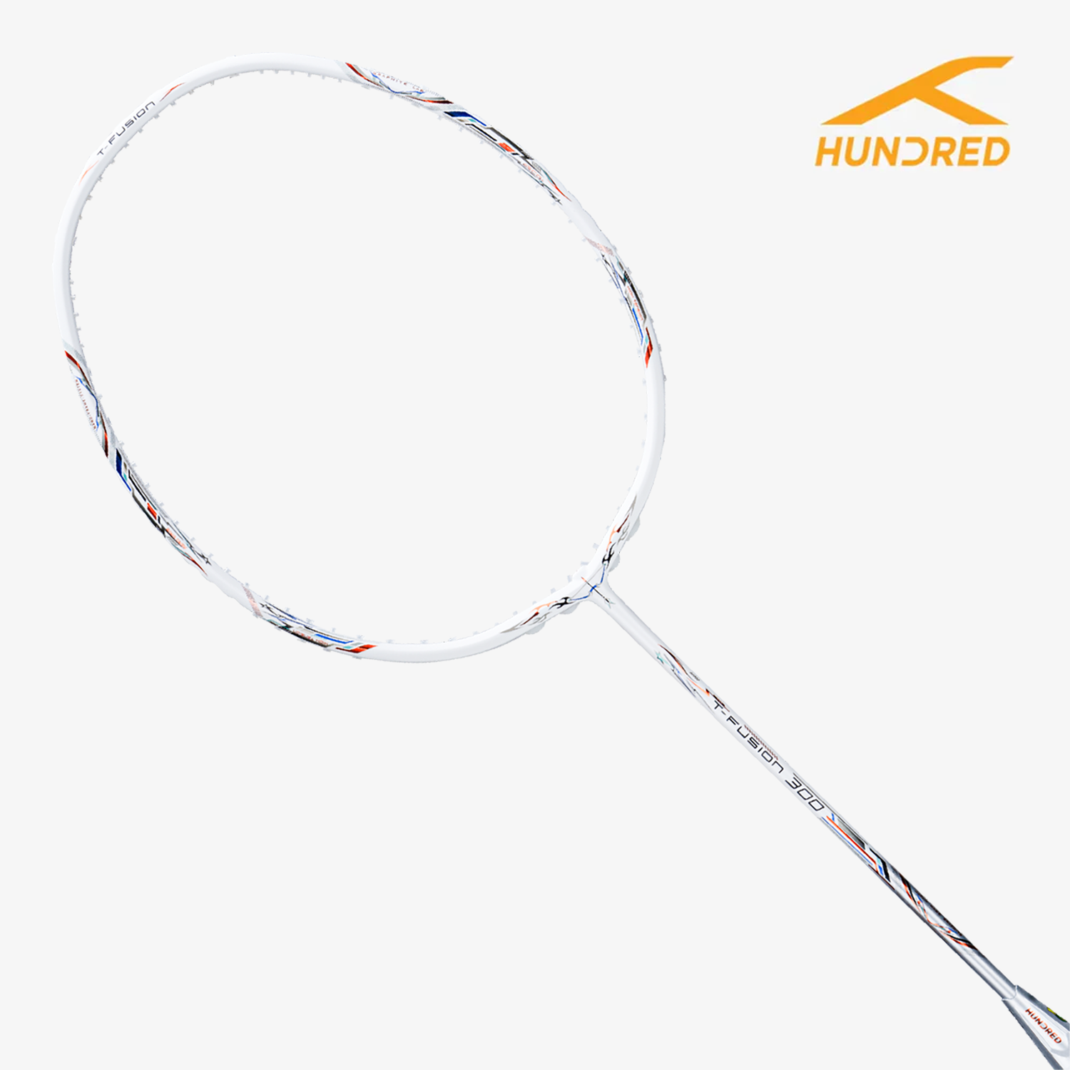 Hundred T-Fusion 300 (White/Silver) (42) – JoyBadminton