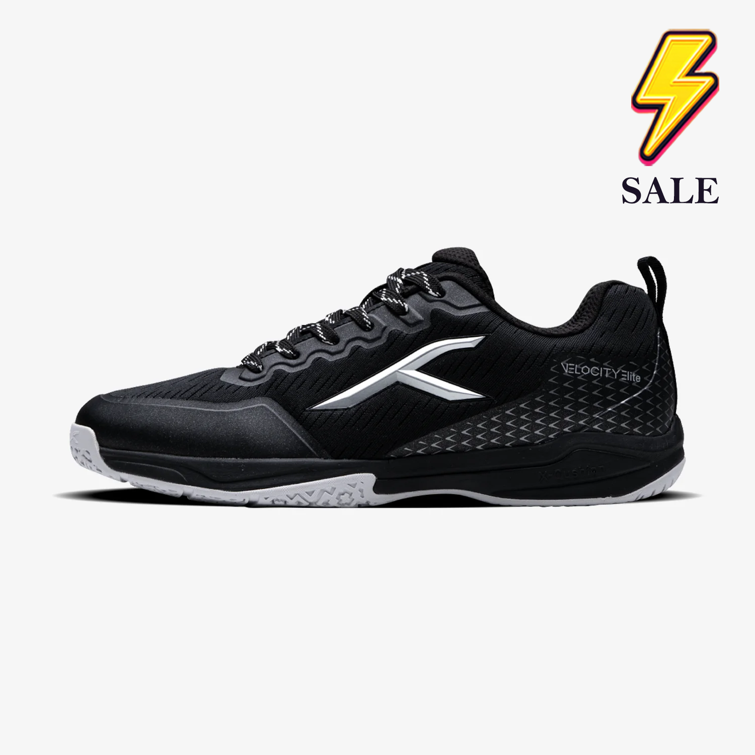 Hundred Velocity Elite Court Shoe (Black/Silver)