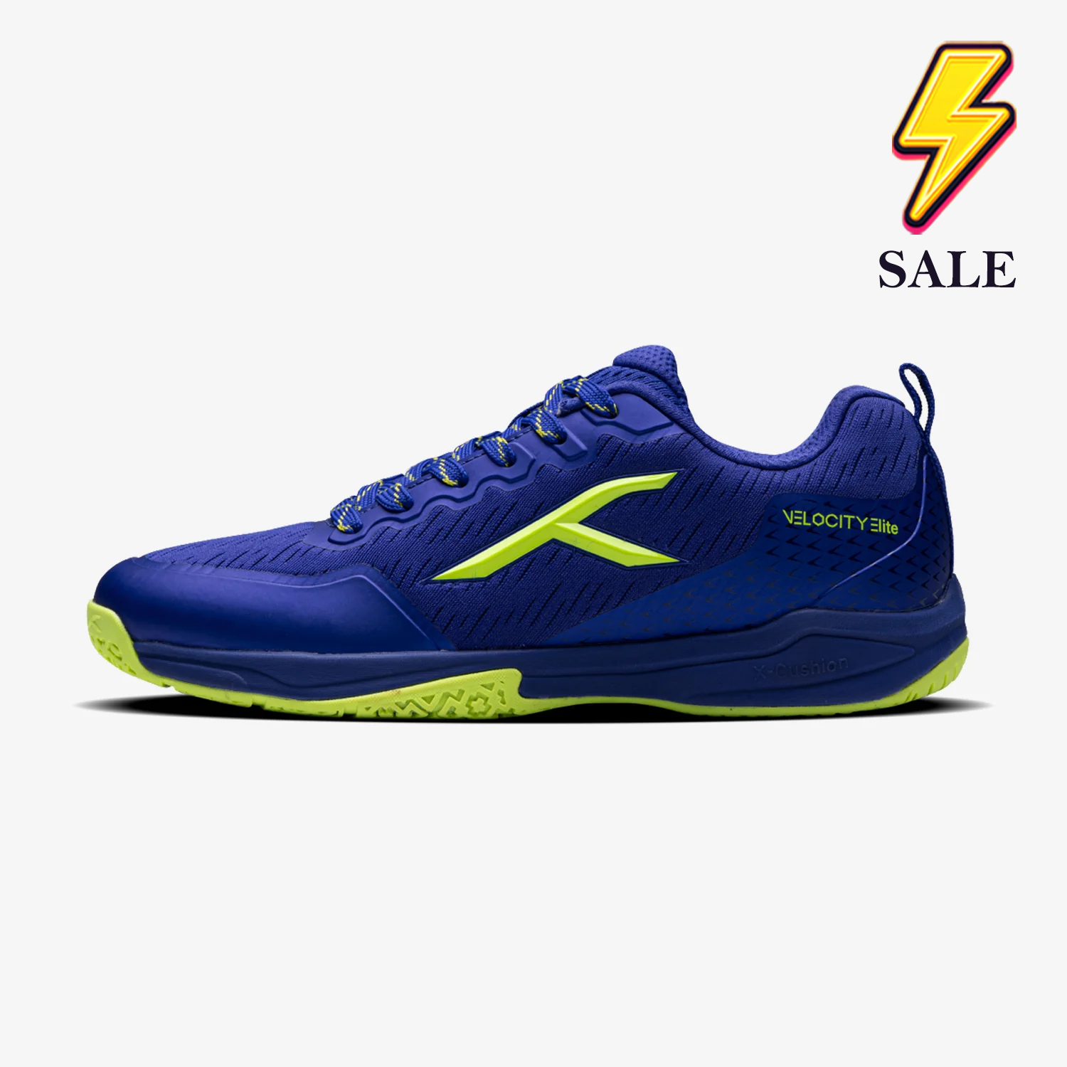 Hundred Velocity Elite Court Shoe (Navy Blue/Lime)