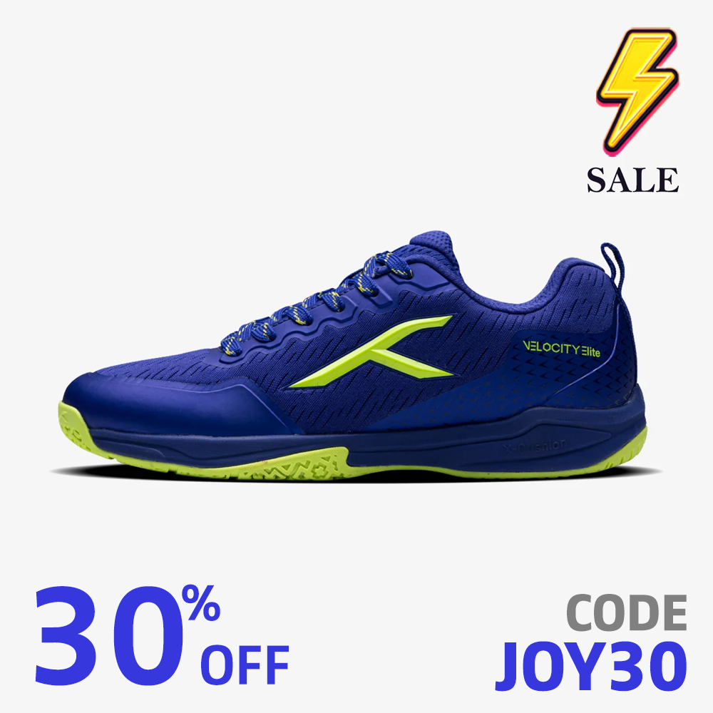 Hundred Velocity Elite Court Shoe (Navy Blue/Lime)