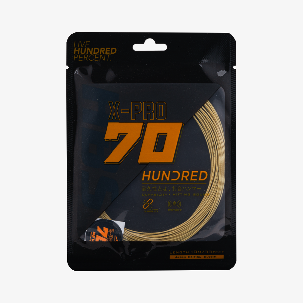 Hundred 70 X Pro 10m Badminton String (Ceylon Gold)