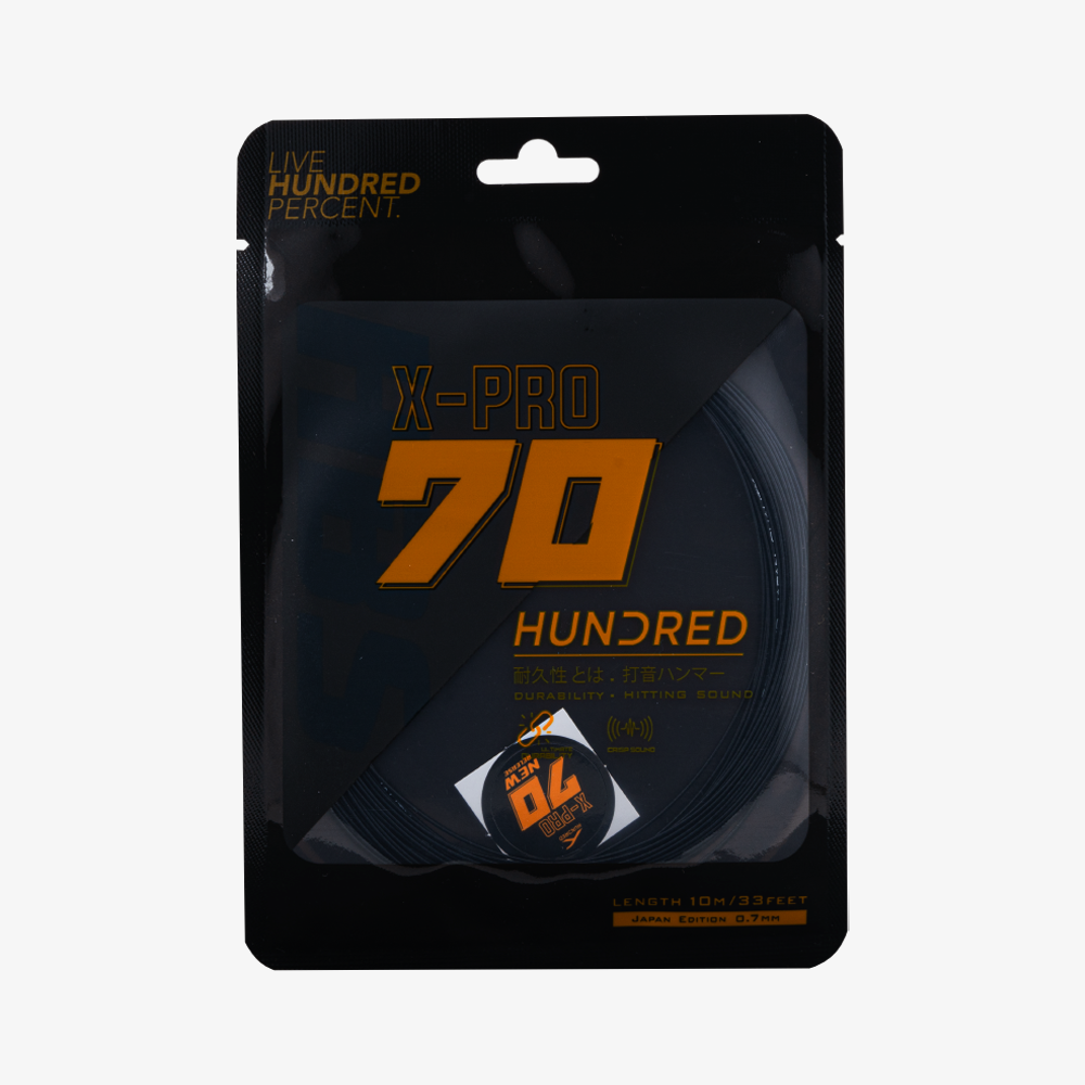 Hundred 70 X Pro 10m Badminton String (Graphite Black)