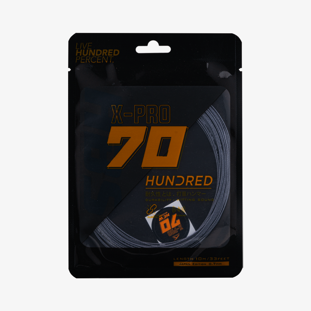 Hundred 70 X Pro 10m Badminton String (Steel Gray)