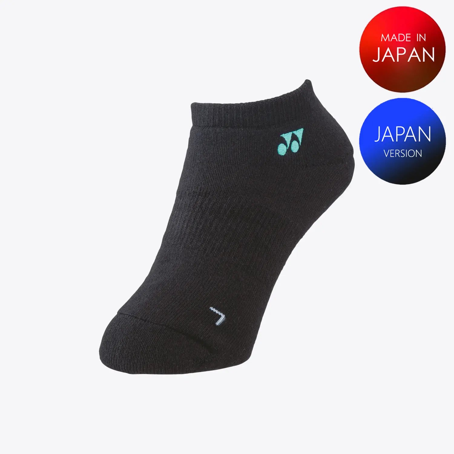 Yonex Women's Sports Low Cut Socks 29121BKIS (Black/Ice Blue) 