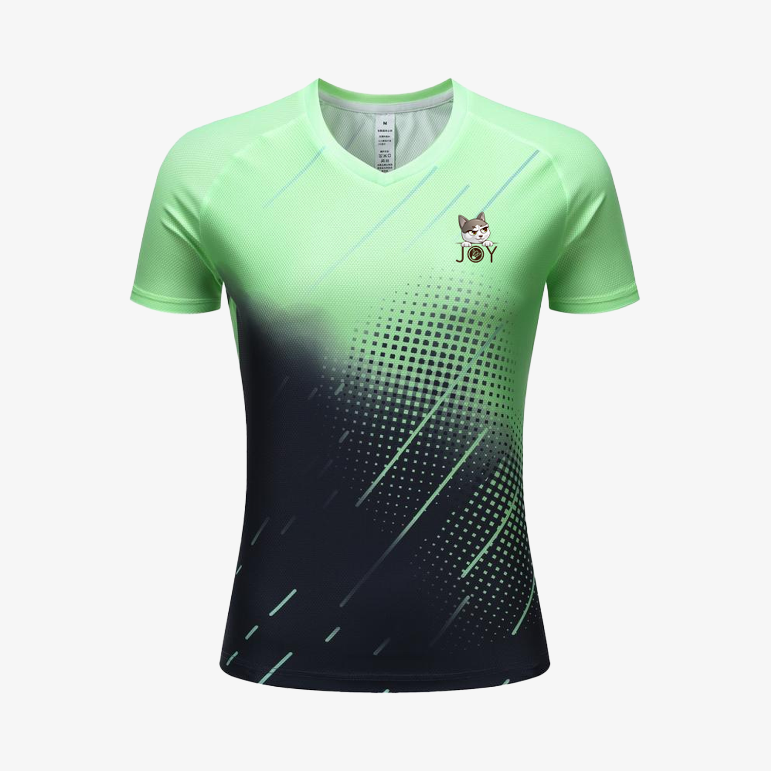 Joy Men's T-Shirt JOY1181G (Black/Green)