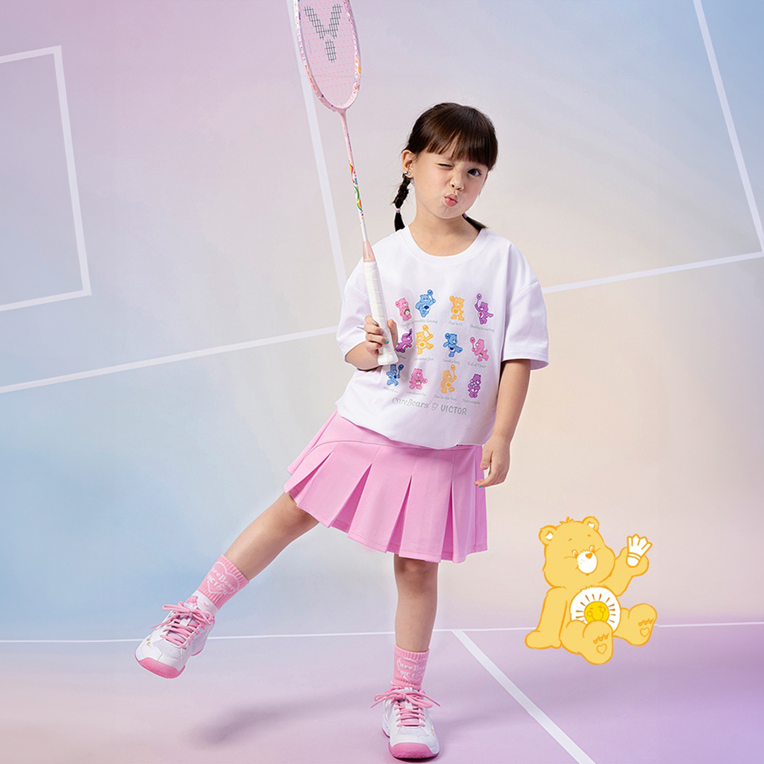 Victor x Care Bears Skirt K-4506CBC I (Light Pink)