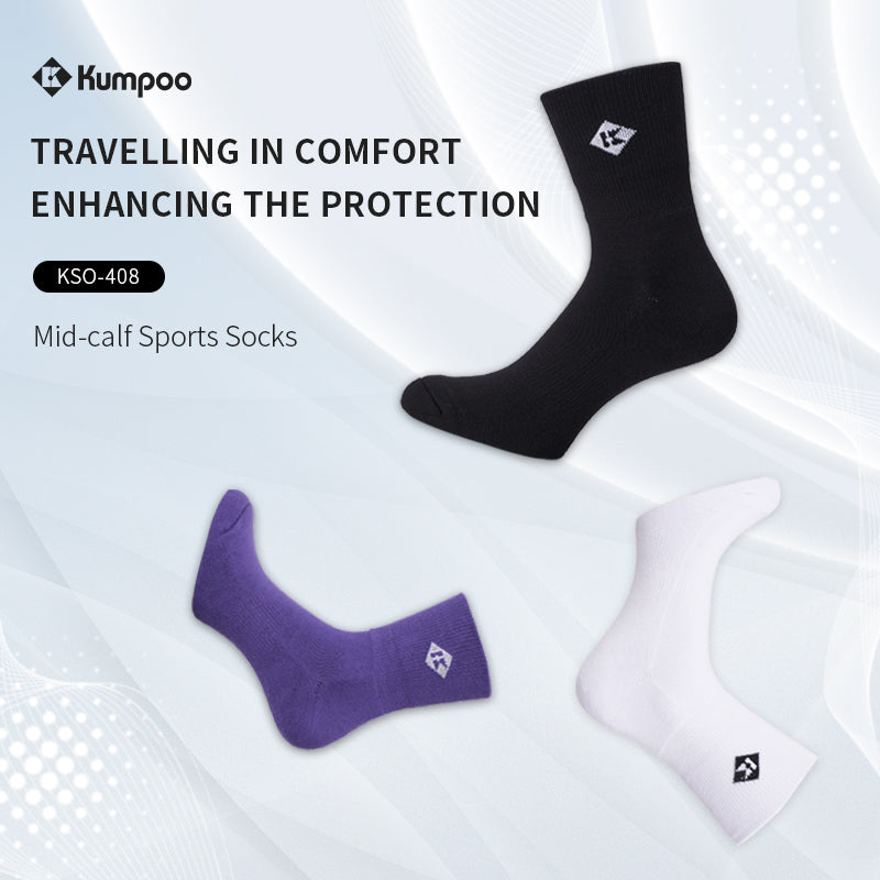 Kumpoo Men's Socks KSO-408 (White)