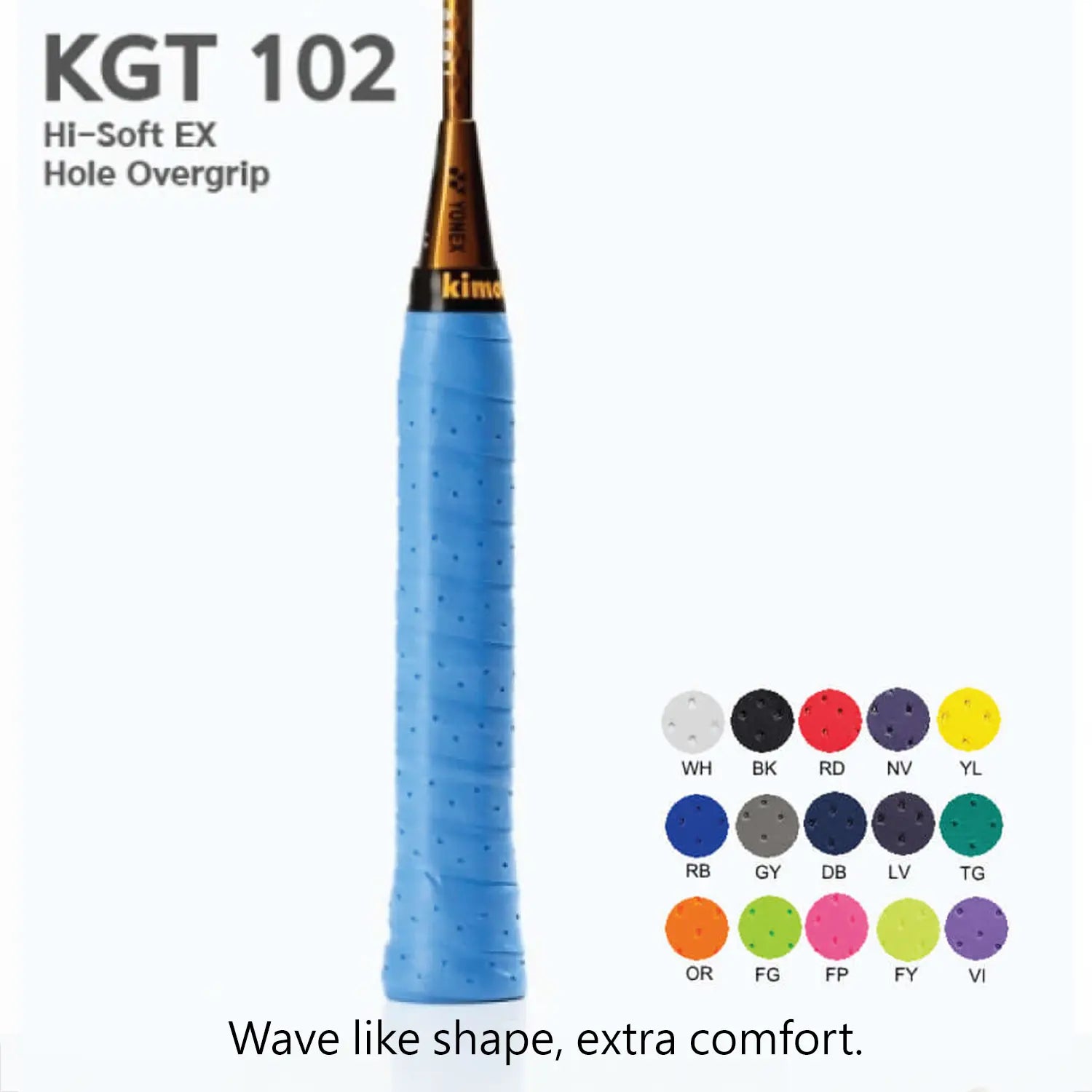 Kimony KGT102 Hi-Soft EX Perforated Badminton Grip Tape 