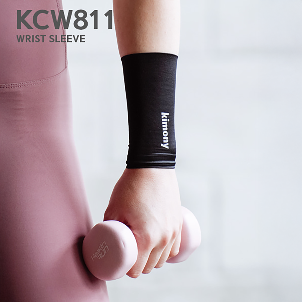 Kimony Compression Wrist Sleeves Supporter KCW811 (Black)