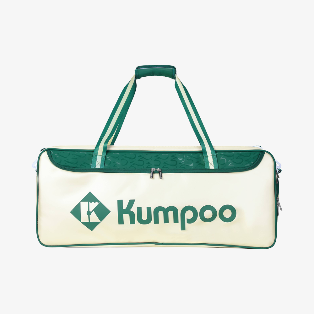 Kumpoo 25TH Edition Rectangular Racket Bag KB-566 (White/Green)