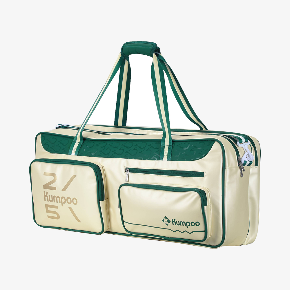 Kumpoo 25TH Edition Rectangular Racket Bag KB-566 (White/Green)