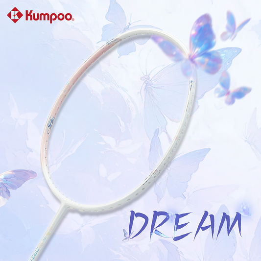 Kumpoo Dream Badminton Racket (White/Pink) (419)