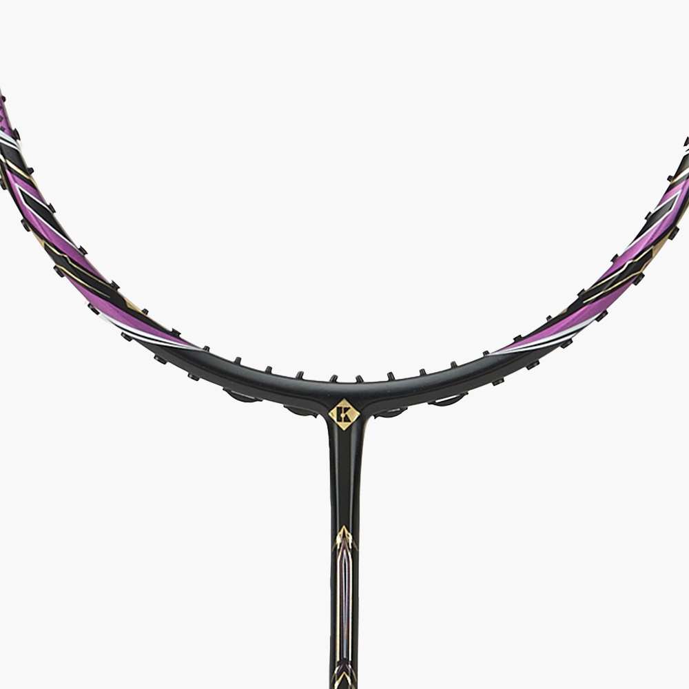 Kumpoo Hyper Shot Hexagon Badminton Racket (Black/Purple)