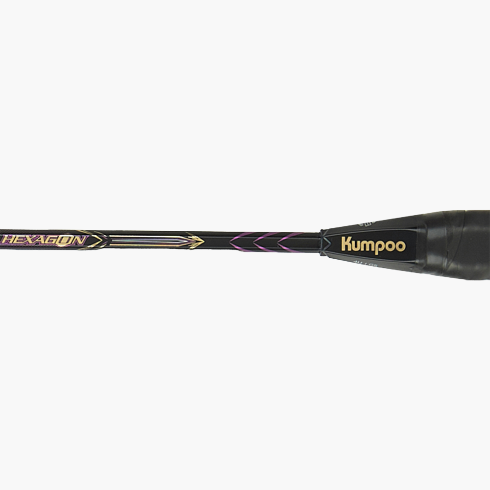 Kumpoo Hyper Shot Hexagon Badminton Racket (Black/Purple)